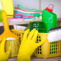 What are the most important steps to take when cleaning a house?