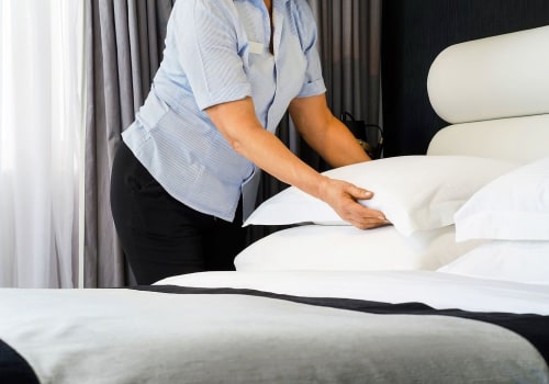 What is the difference between deep cleaning and routine cleaning in hotels?